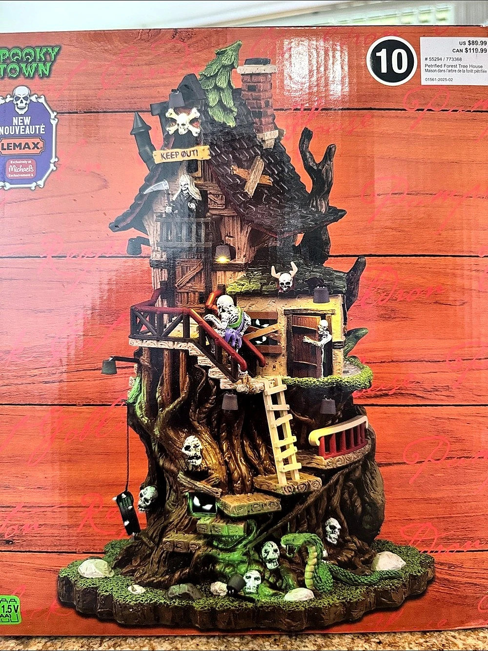 Lemax Petrified Forest Tree House Halloween Village Decor NIB